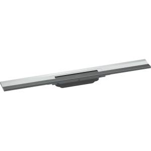 Hansgrohe RainDrain Flex - Линеен душ канал с решетка от неръждаема стомана 700, за монтаж към стена, с възможност за скъсяване, хром 56050000 (56050000)