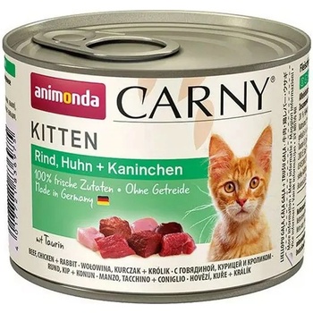 Animonda Carny Kitten - Говеждо, пиле и заек 200 г