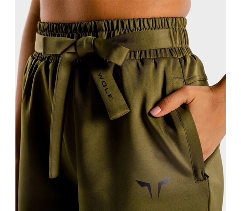 Squat Wolf Dámske šortky Do Knot olive