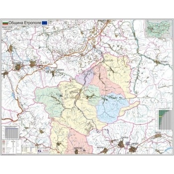 Mapmedia Карта на община Етрополе