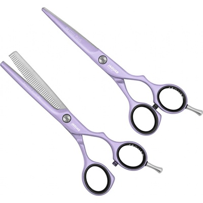 Jaguar Solingen Lavender set 5,5" slicovacie a efilačné nožnice