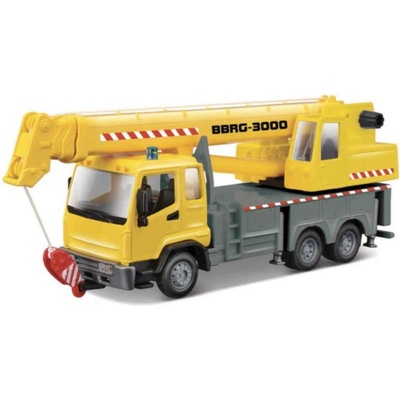 Bburago servisní vozidlo Construction Truck with Crane 1:43