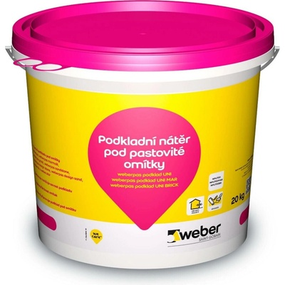 Nátěr podkladový weber pas Uni bílý – 20 kg