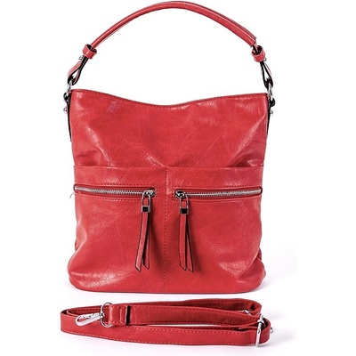 Romina & Co Středně velká kabelka na rameno i crossbody D191/22 červená