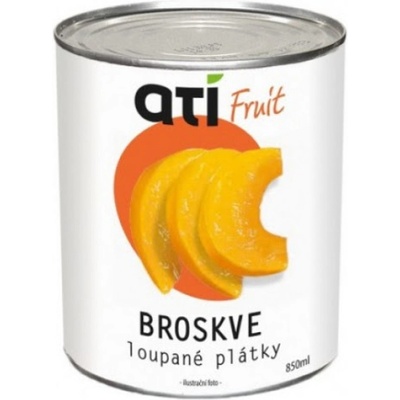 Ati Fruit broskve loupané plátky 850ml