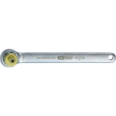 KS Tools Odvzdušňovací klíč brzdy velmi krátký 7 mm zelený 160.0726