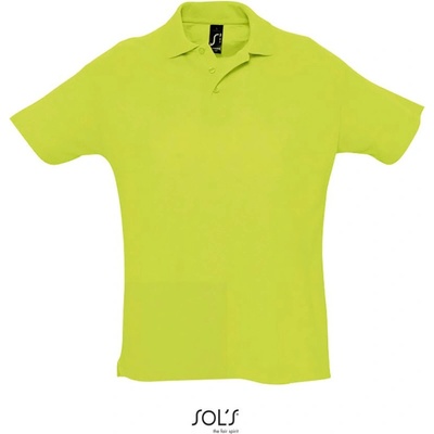 Sol´s Collection polokošile Summer II krátký rukáv COT-25134209300 zelené jablko