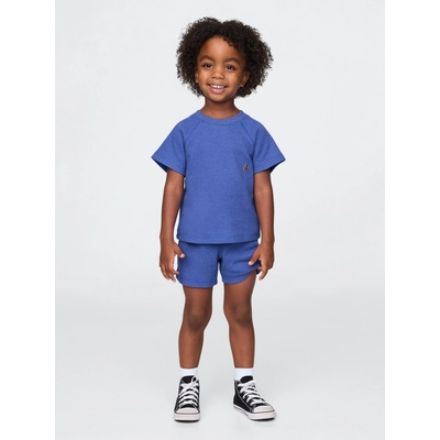 GAP Baby outfit set s vaflovým vzorem Tmavomodrá