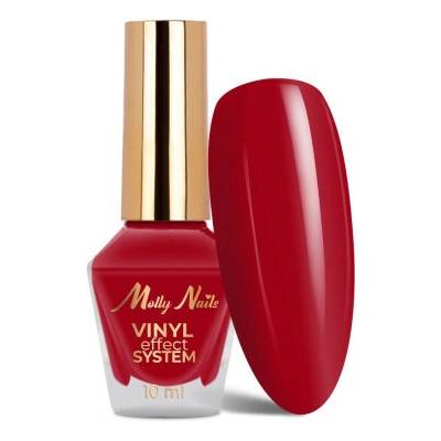 Molly Nails Red 10 ml – klasický červený lak na nechty Vinyl Effect