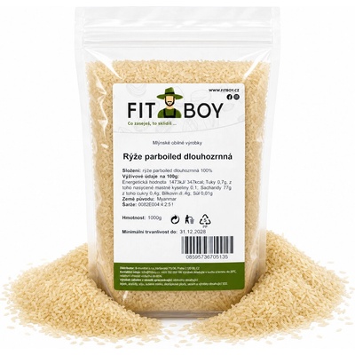 Fitboy Parboiled dlhozrnná ryža 1 kg