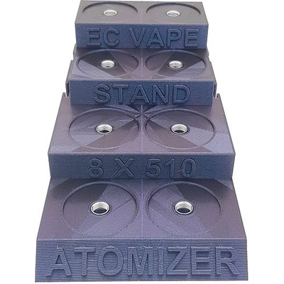 EC-ORIGINAL Stolní stojánek s t-drážkou pro atomizéry 8 x 510 závit Magická vodoo