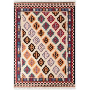 Hanse Home Червен двустранен ръчно изработен вълнен килим 160x230 cm Kamal Kian - Nouristan (106240-160x230)