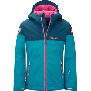TROLLKIDS Детско ски яке Trollkids Girl's Hallingdal Jacket Winter jacket - Dark Turquoise / Madeira Blue / Light Magenta - размер 92 (EU) (703-2533-0711)