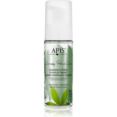 Apis Cannabis Home Care Zklidňující čisticí pěna na bázi konopného hydrolátu 150 ml