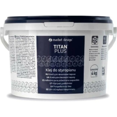 IMPOL TRADE lepidlo na polystyren TITAN PLUS kbelík 4kg bílý