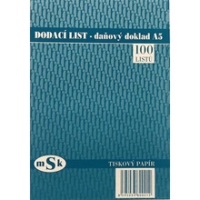 MSK 21 Dodací list daňový doklad A5
