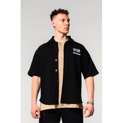 Nebbia Oversized Shirt 90s Throwback Black
