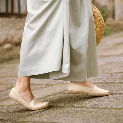 Shapen espadrilky Playa Wide Beige – Zboží Dáma