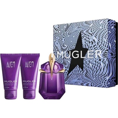 Mugler Alien подаръчен комплект за жени EDP 30 ml + 50 ml душ гел + 50 ml лосион за тяло