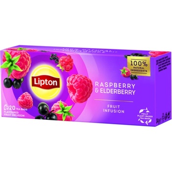 Lipton Raspberry with Elderberry 20 sáčkov