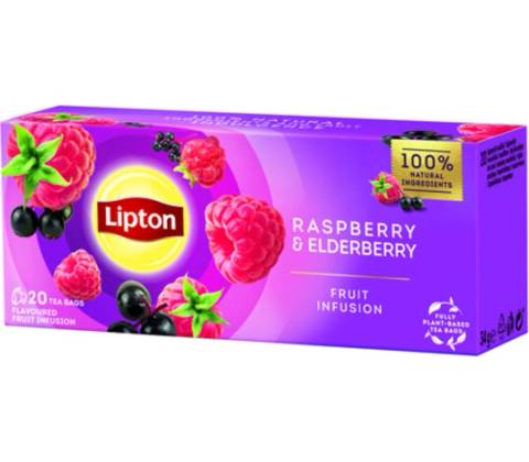 Lipton Raspberry with Elderberry 20 sáčkov