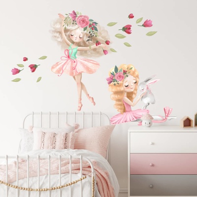 INSPIO 9255f Samolepky na zeď dětské - Baletky, velikost 90 x 110 cm – Hledejceny.cz