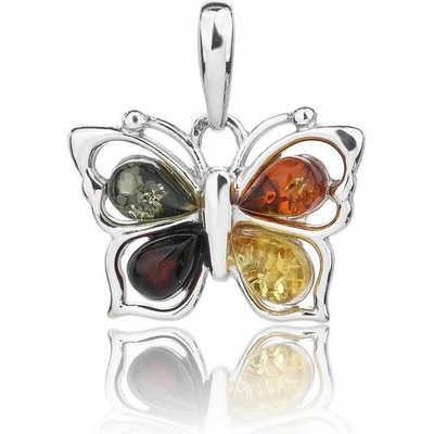 Jan Kos jewellery Stříbrný přívěsek s jantarem MHT 5820 SA00