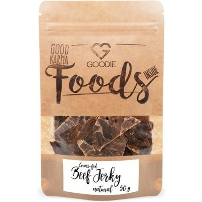 Goodie Grass-fed sušené hovězí maso Jerky Natural 50 g