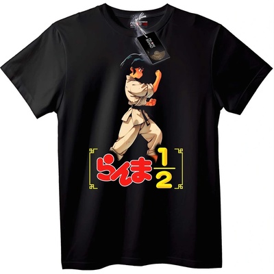 NOONEBRAND Тениска с аниме Ranma 1/2 - XL, Black