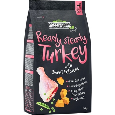 Greenwoods Morčacie s batátmi hráškom a tekvicou 1,5 kg