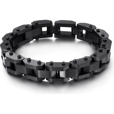 Steel Edge pánský náramek chirurgická ocel WJHB592 černá