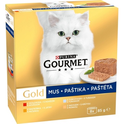 Gourmet Gold tuniak pečeň morka hovädzie mäso 96 x 85 g