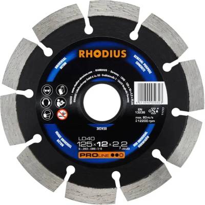 Diamantový kotouč RHODIUS 125x12,0x2,2x22,23 302450