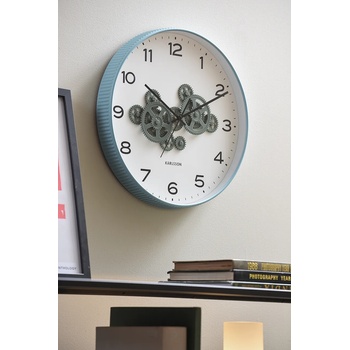 Karlsson Стенен часовник Karlsson Open Gear 40 cm (KA6093BL)