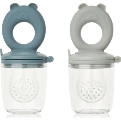 Liewood cumeľ na kŕmenie Miranda Bear Shape Food Feeder 2 Pack whale blue dove blue