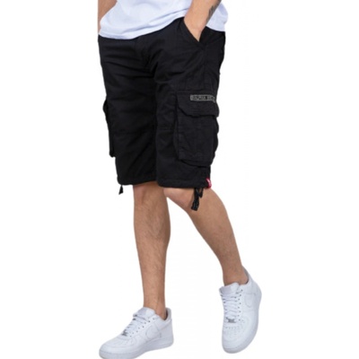 Alpha Industries pánske cargo šortky Jet short Black čierna