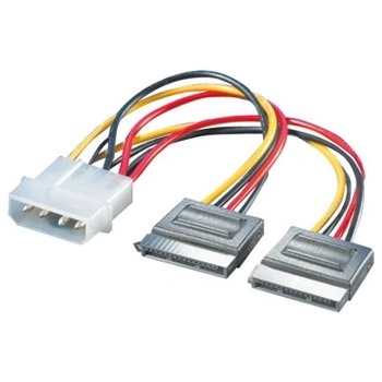 Image 1 of Roline Преходник 4pin molex (m) -> 2x SATA 15pin, PowerSupply