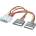 Roline Преходник 4pin molex (m) -> 2x SATA 15pin, PowerSupply