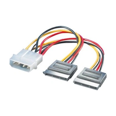 Roline Преходник 4pin molex (m) -> 2x SATA 15pin, PowerSupply