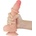 Lovetoy Sliding Skin Dual Layer Dong 7.5" Flesh