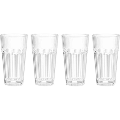 Maku Kitchen Life Комплект от 4 бр стъклени чаши за смути или лате с вместимост 480 мл maku