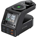 BlitzWolf Будилник Blitzwolf BW-FW10 със зарядна станция 2xUSB-A, 4xUSB-C, 240W (BW-FW10)