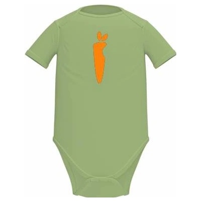 Dětské body krátký rukáv BIO iMrkev