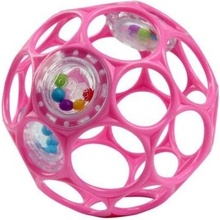 Oball Rattle 10 cm dark pink + 50ml Aquaint