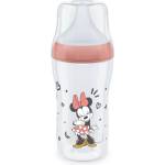 Nuk Бебешко шише Nuk Perfect Match - Temperature control, PP, 260 ml, размер М, Mickey червено (10216306) - ozone