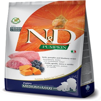 N&D Grain Free Puppy Medium & Maxi Lamb & Blueberries With Pumpkin 12 kg