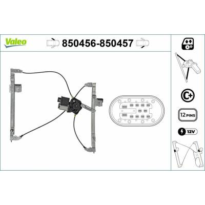 Mechanizmus zdvíhania okna VALEO 850456
