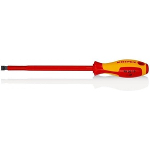 KNIPEX Отвертка шлиц 10, VDE 1000V жълто-червена ръкохватка 320мм, Knipex (K982010)