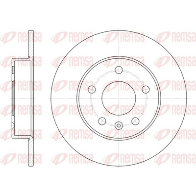 REMSA Brzdový kotúč 657800