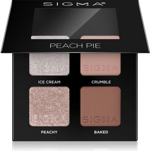 SIGMA Quad палитра сенки за очи цвят Peach Pie 4 гр
